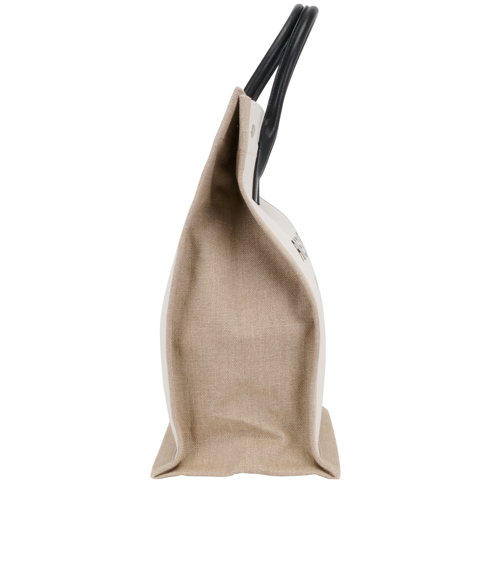 Rive Gauche Tote, &pound;595, Handbags, Cream, Canvas, Side view